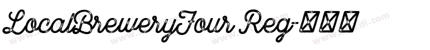 LocalBreweryFour Reg字体转换